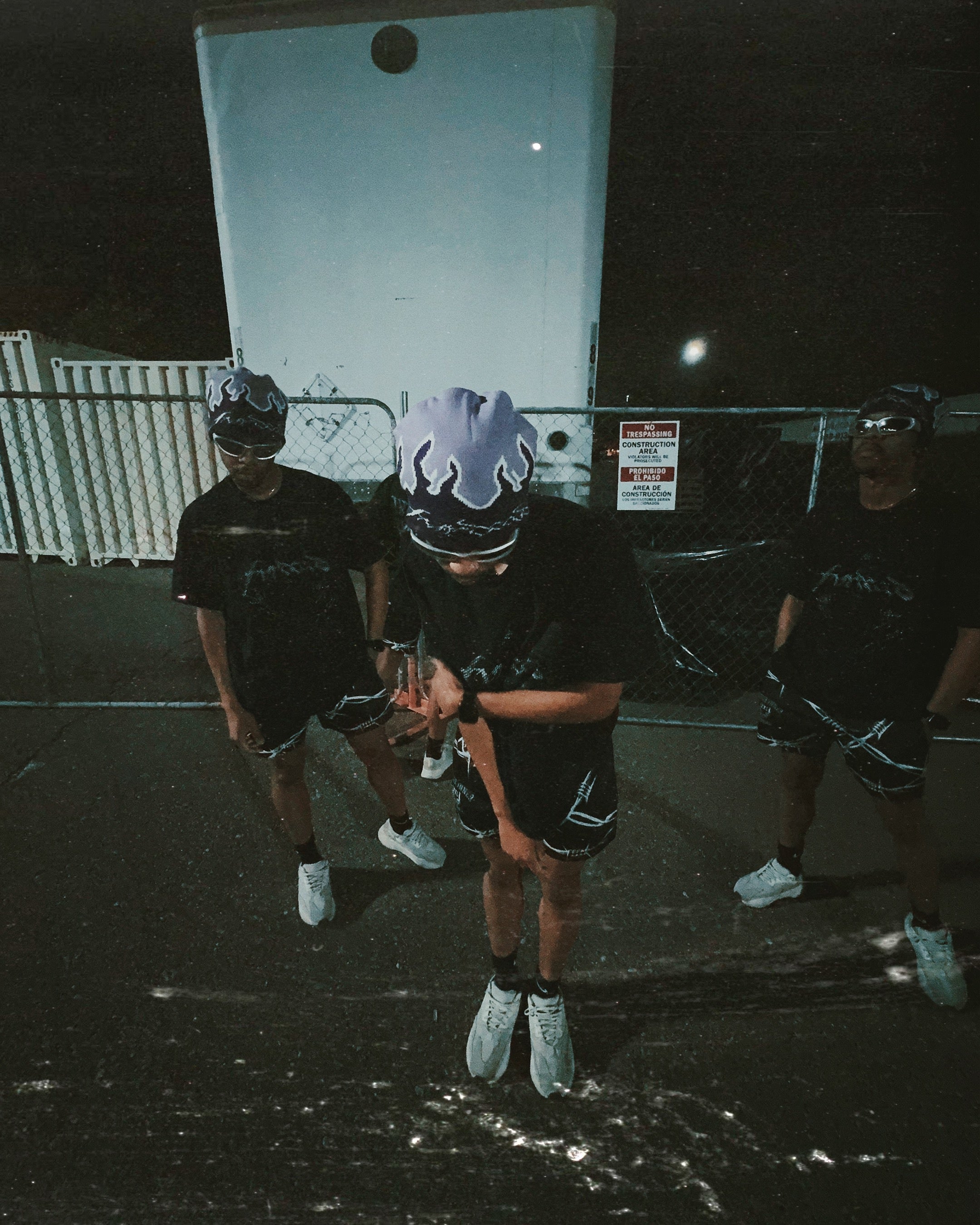 Purple Haze flame beanie