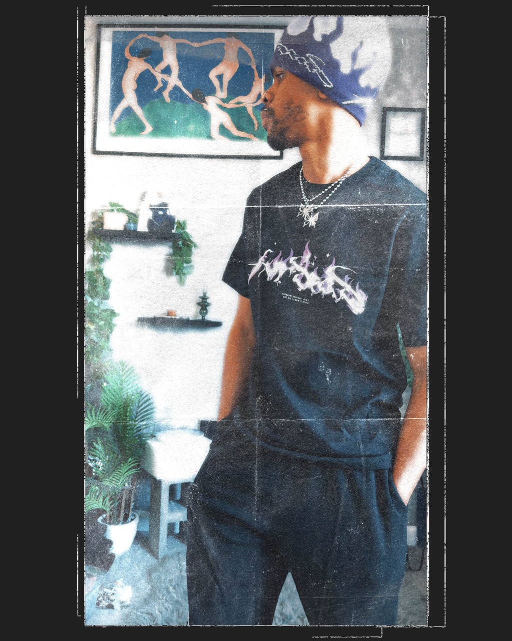 Purple Haze Flame Logo Tee