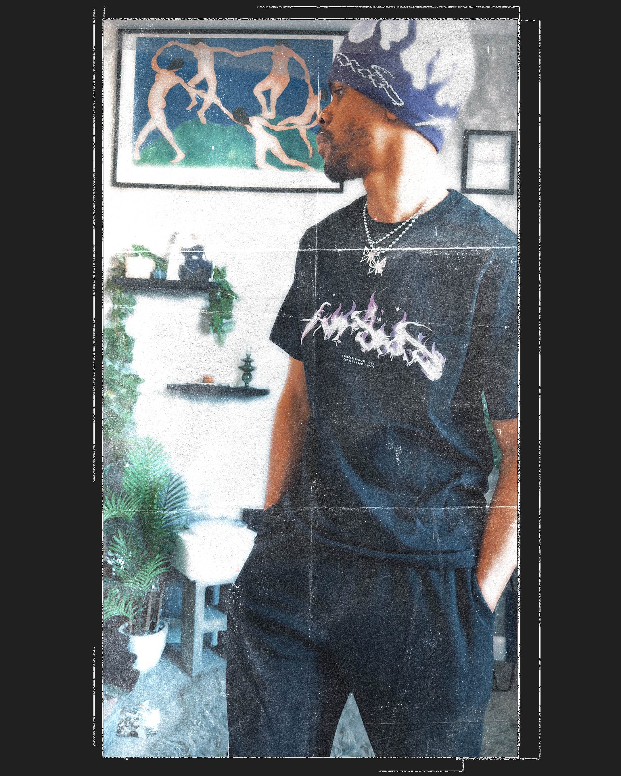 Purple Haze Flame Logo Tee