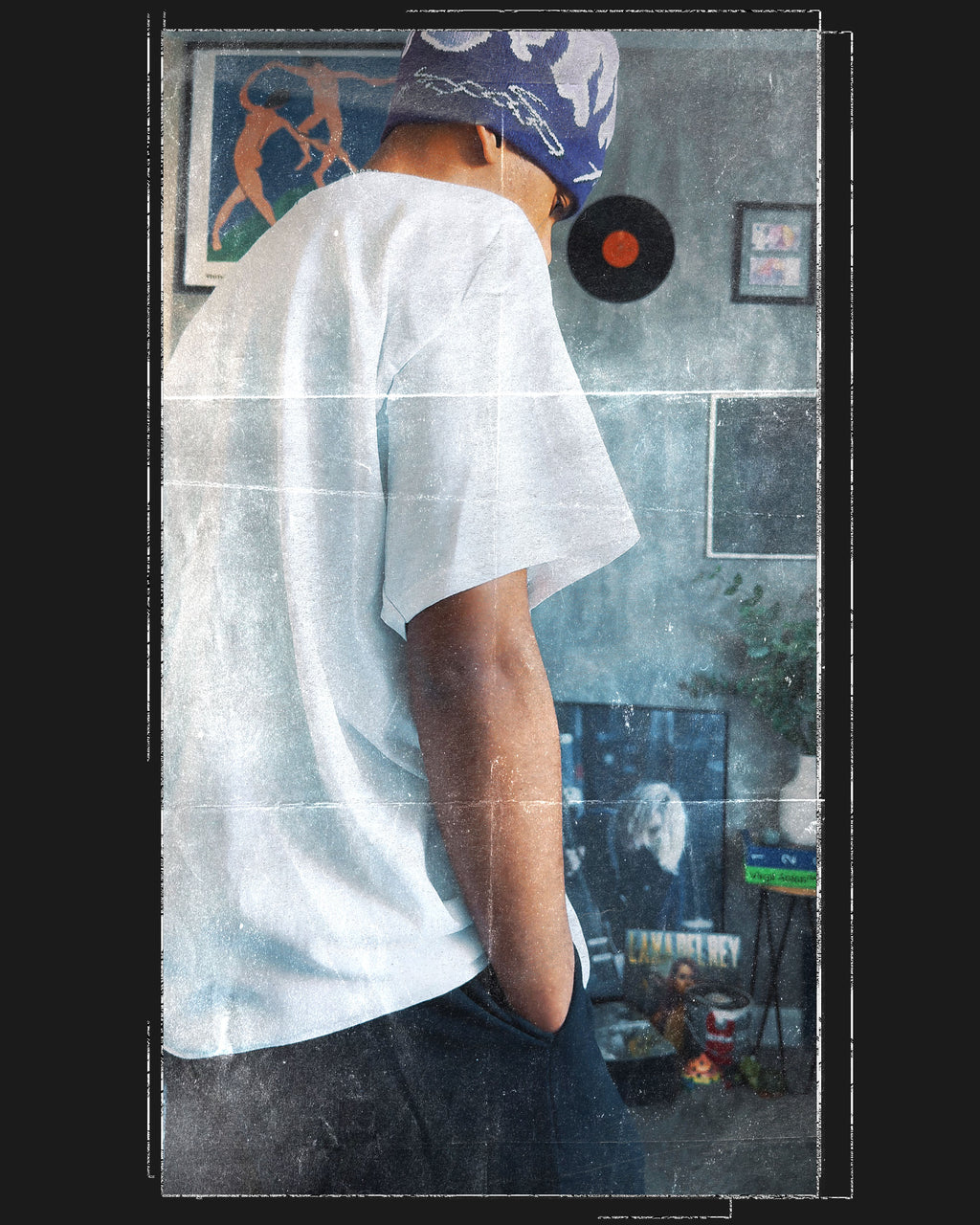 Purple Haze Flame Logo Tee white