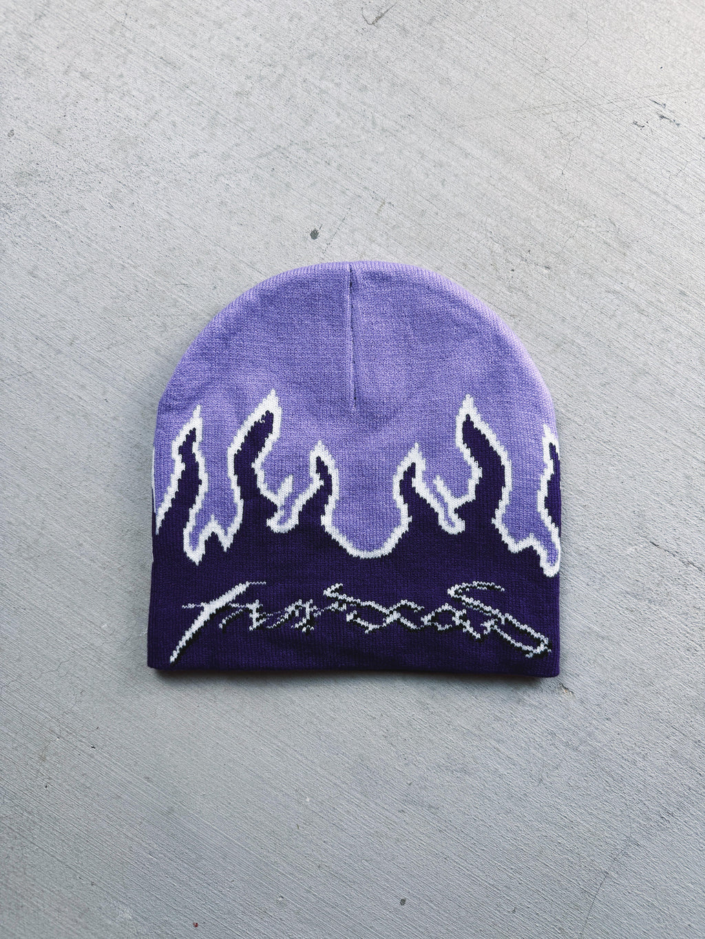 Gorro con llamas Purple Haze