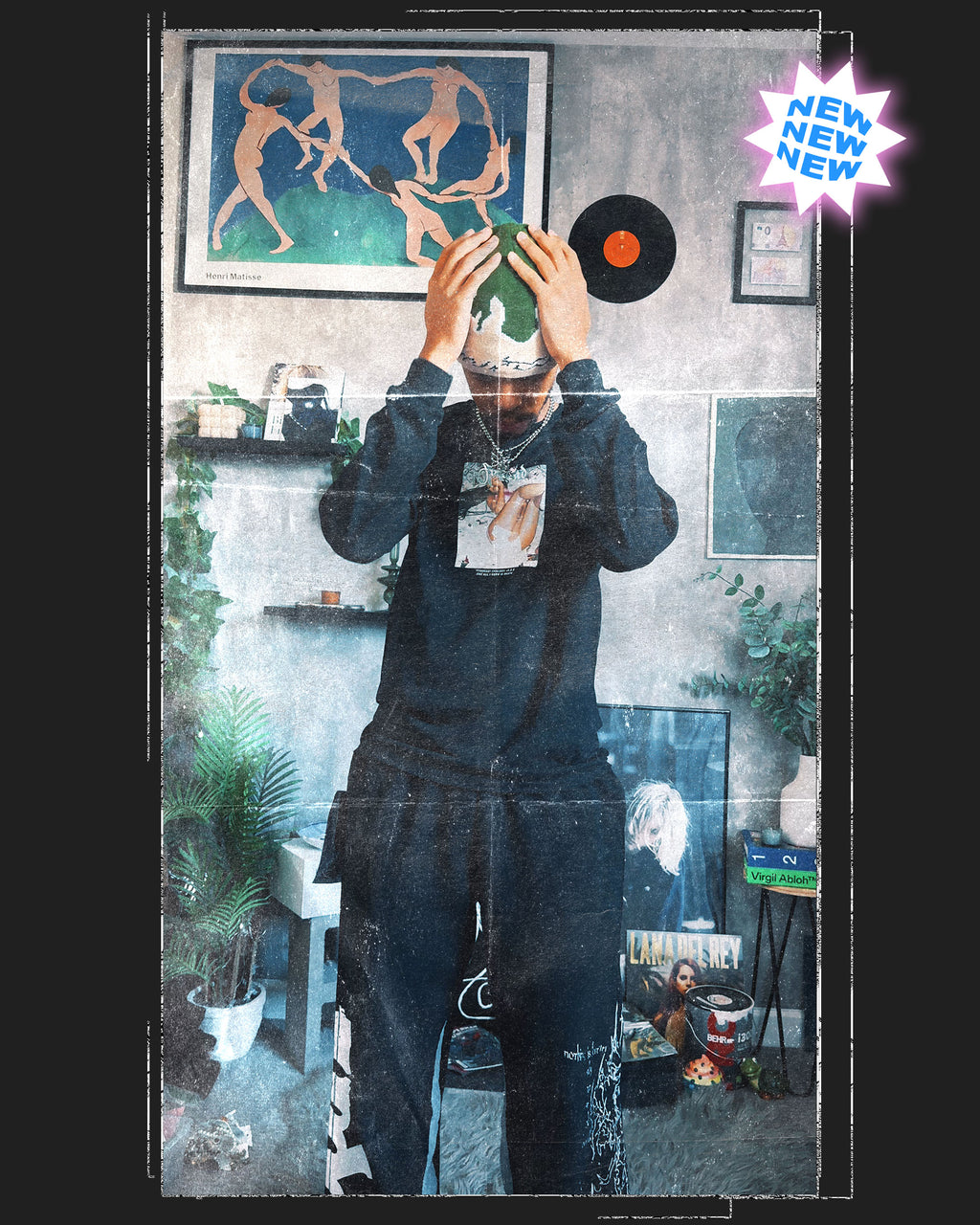 Camiseta de chocolate negro Rack City