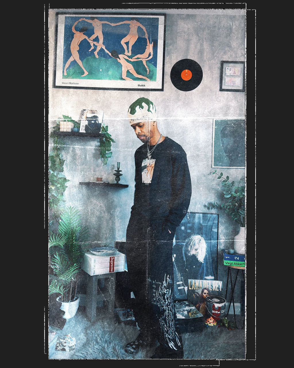 Camiseta de chocolate negro Rack City