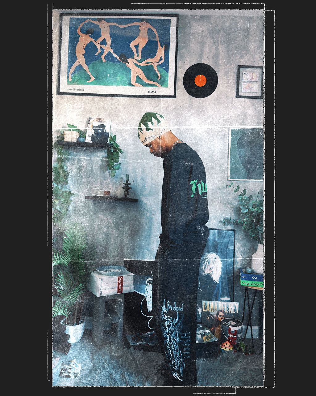 Camiseta de chocolate negro Rack City