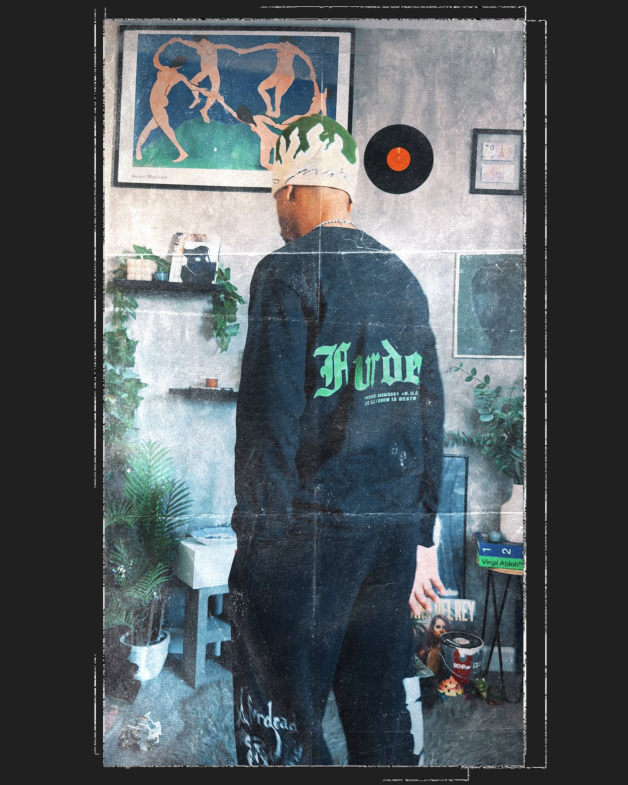 Camiseta de chocolate negro Rack City