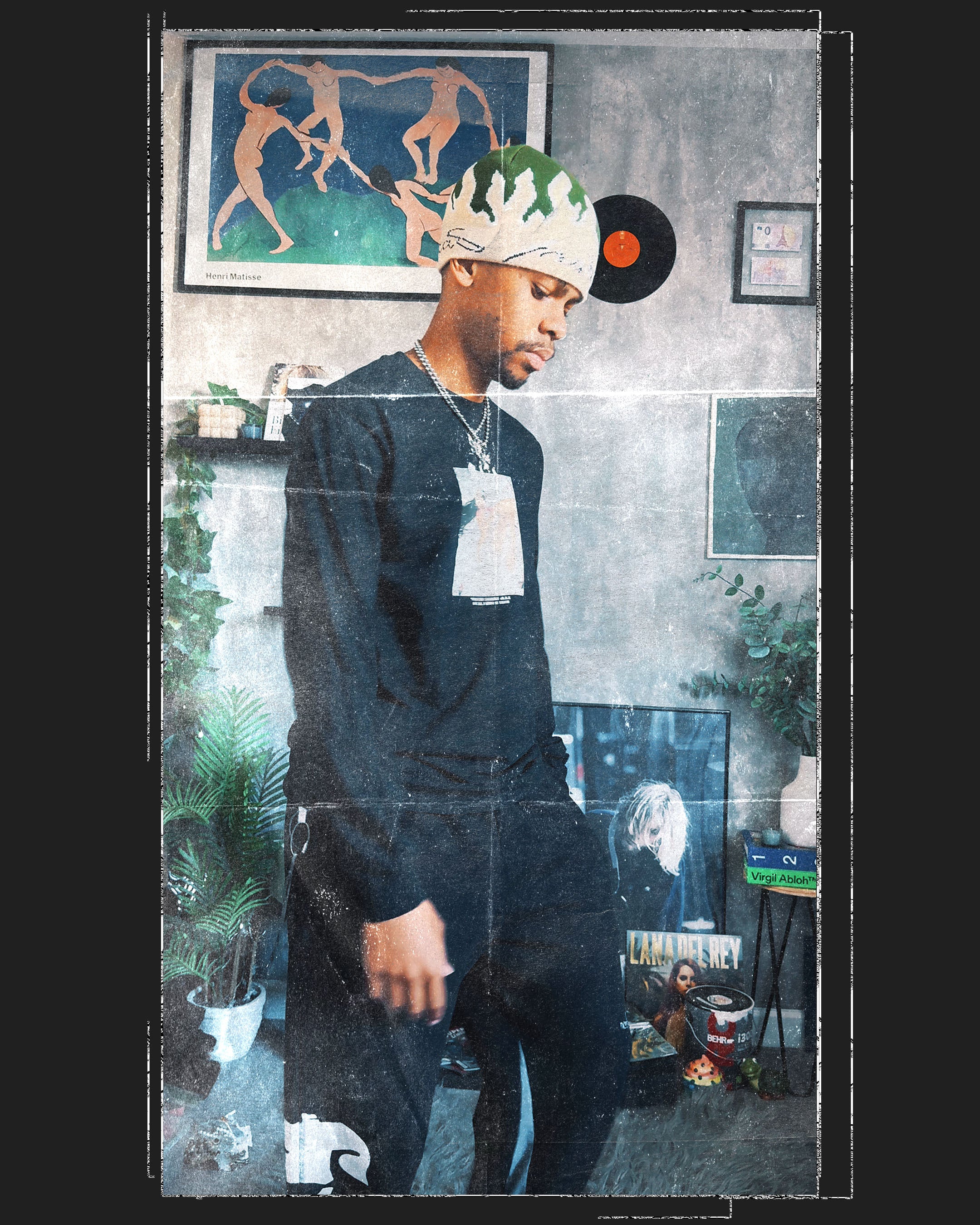 Camiseta de chocolate negro Rack City