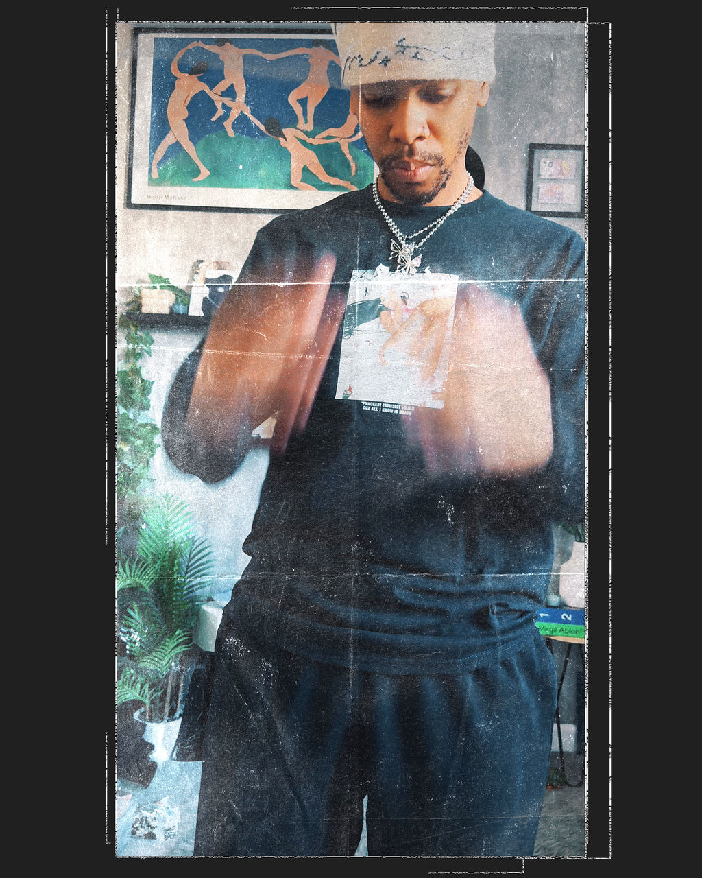 Camiseta de chocolate negro Rack City