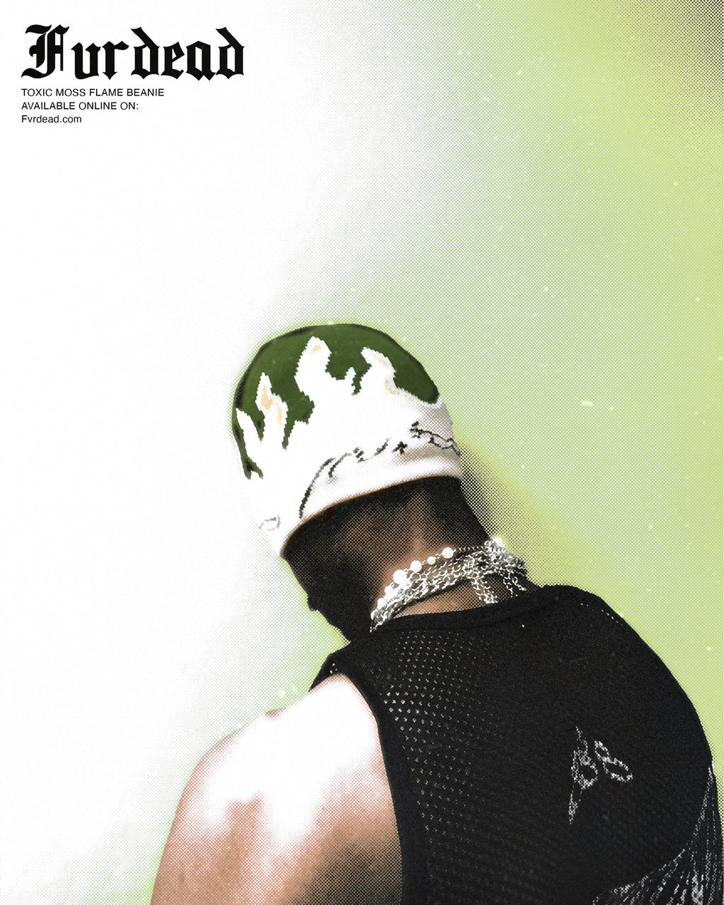 Gorro con llamas de musgo tóxico