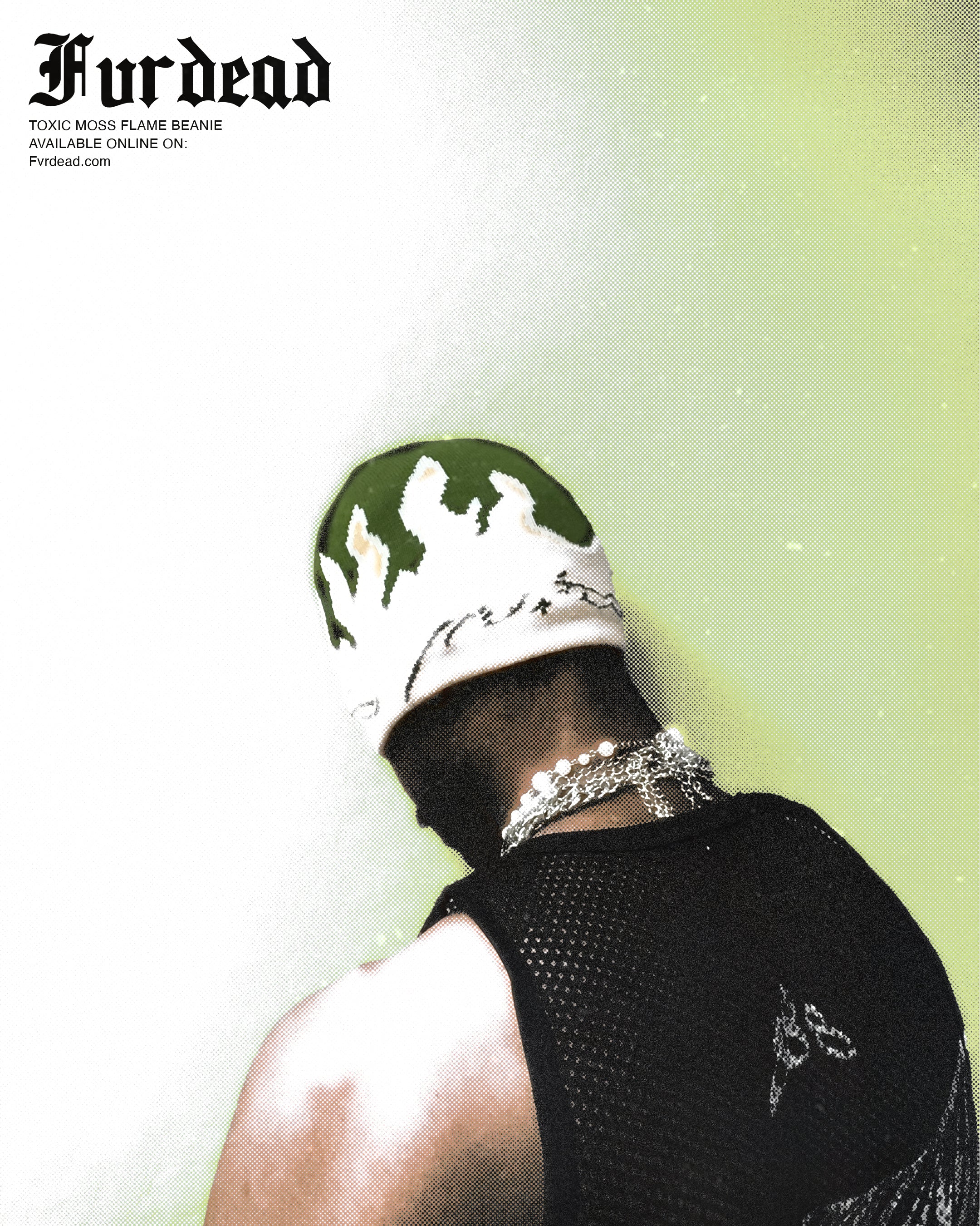 Gorro con llamas de musgo tóxico